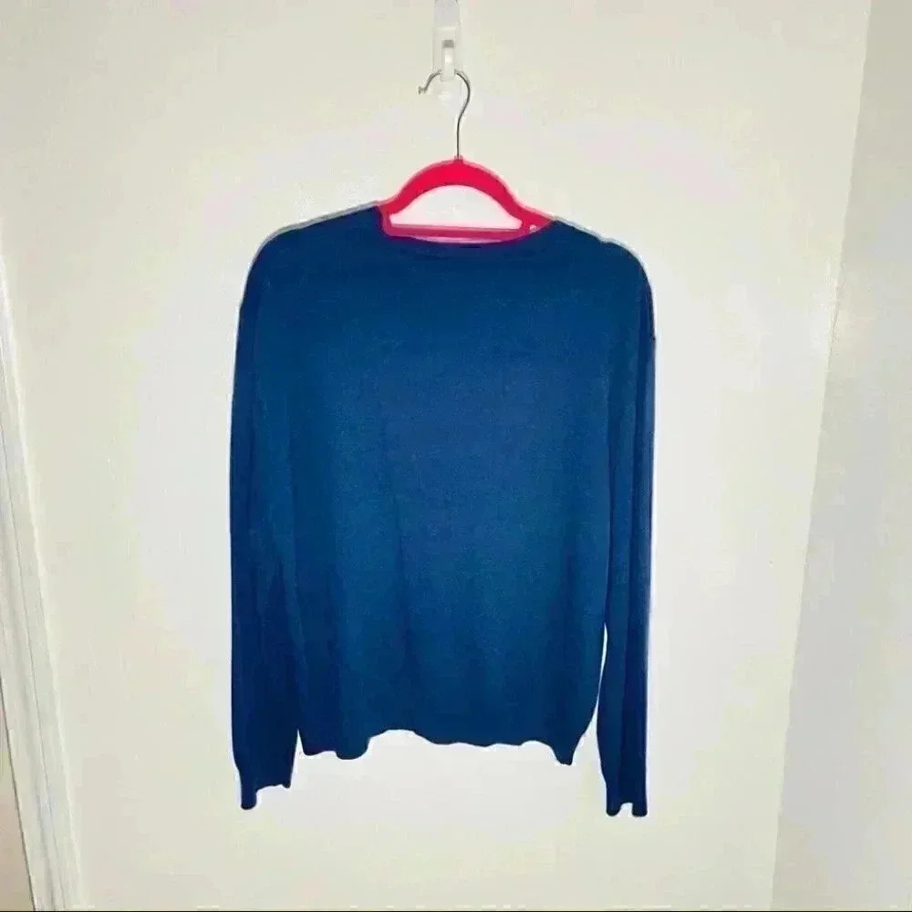 NWT Love Moschino Basic Logo Embroidered Crew Neck Sweater - Picture 6 of 10